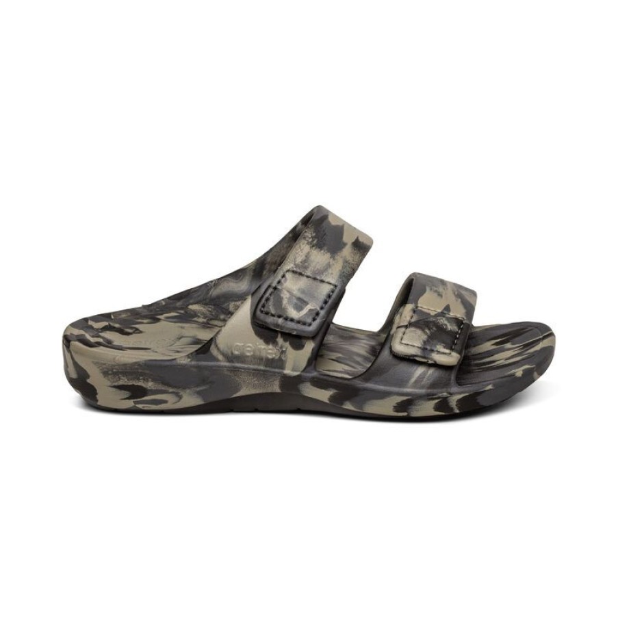 Aetrex Milos Orthotic Slides - Mens Sandals