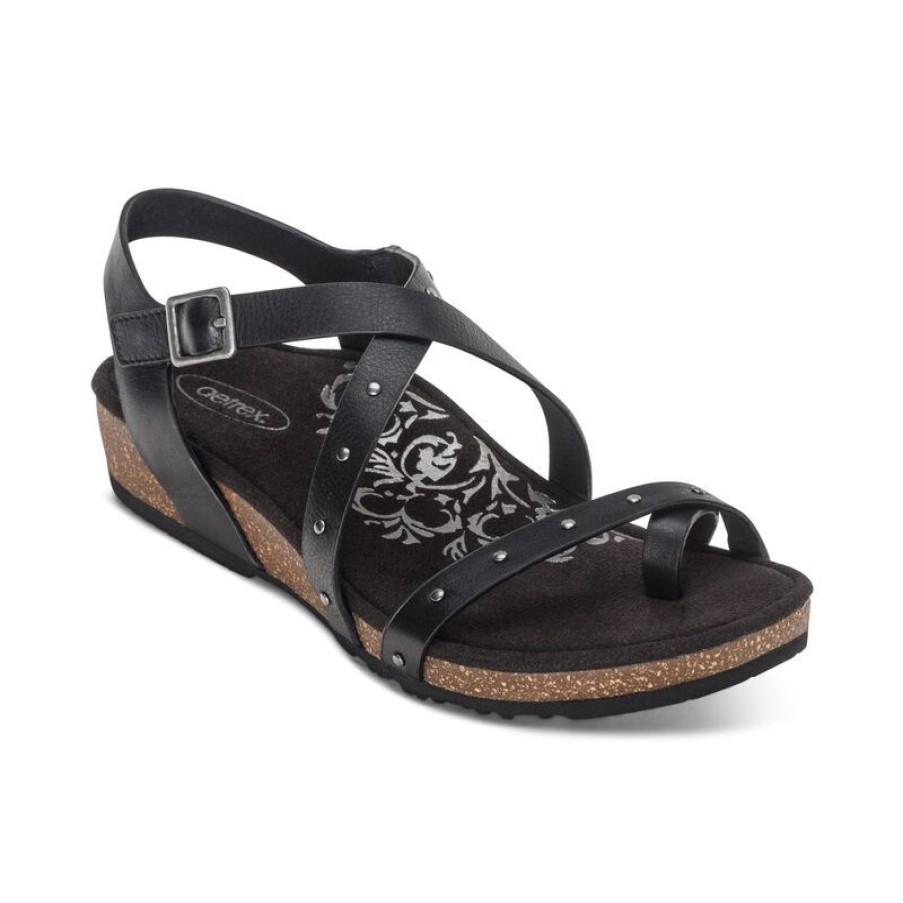 Aetrex Lauren Quarter Strap Sandal Sandals