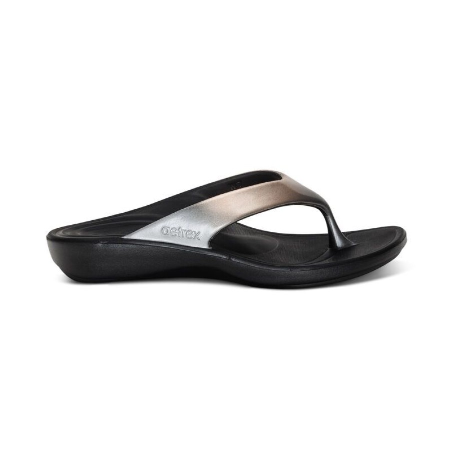 Aetrex Maui Orthotic Flips - Women Sandals