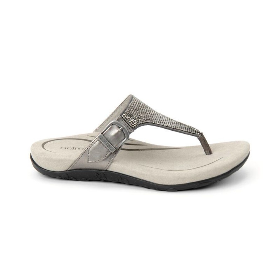 Aetrex Rae Adjustable Thong Sandal Sandals