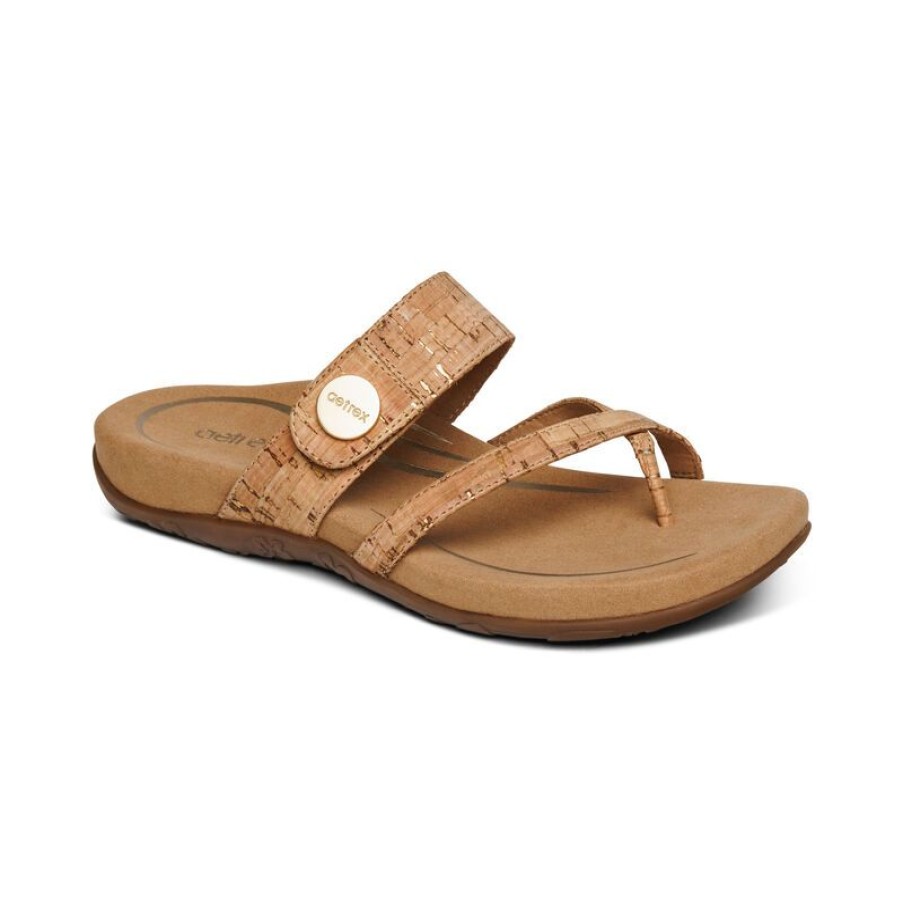 Aetrex Izzy Adjustable Slide Sandal Sandals