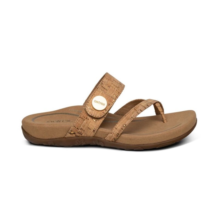 Aetrex Izzy Adjustable Slide Sandal Sandals