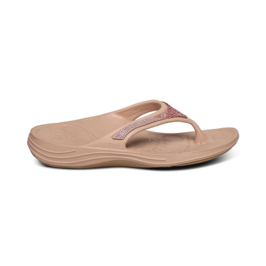 Aetrex Fiji Orthotic Flips - Women Flip Flops