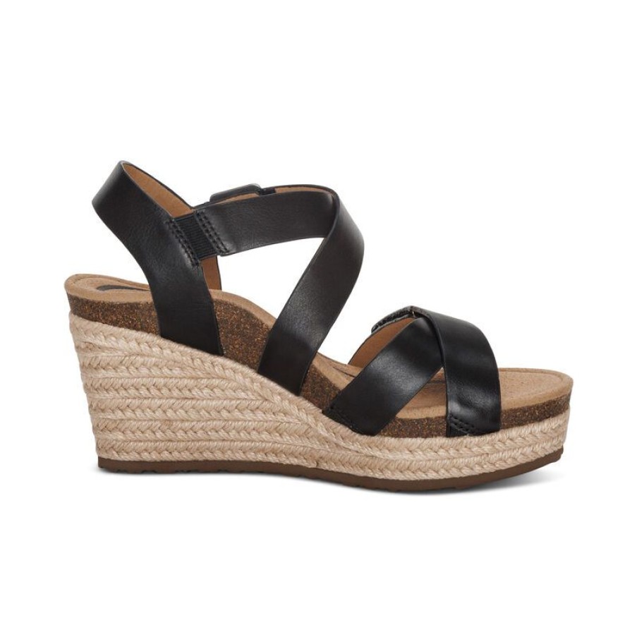 Aetrex Anna Arch Support Wedge Wedges & Heels